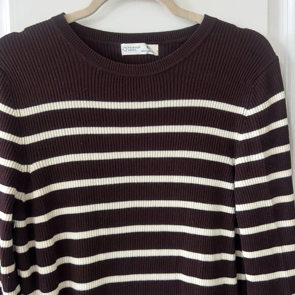 PRIMARK STRIPPED MIDI KNIT DRESS - Picture 5 of 11